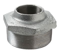 Draadverloopring, zwart gietijzer, 2.1/2" x 5/4" MF, Atusa fig 241